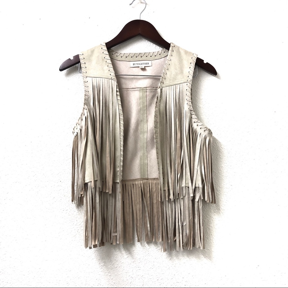 Suede fringe jacket